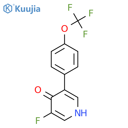 3-Fluoro-4-hydroxy-5-(4-(trifluoromethoxy)phenyl)pyridine structure