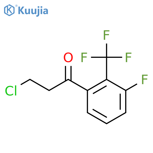 3-Chloro-3'-fluoro-2'-(trifluoromethyl)propiophenone structure