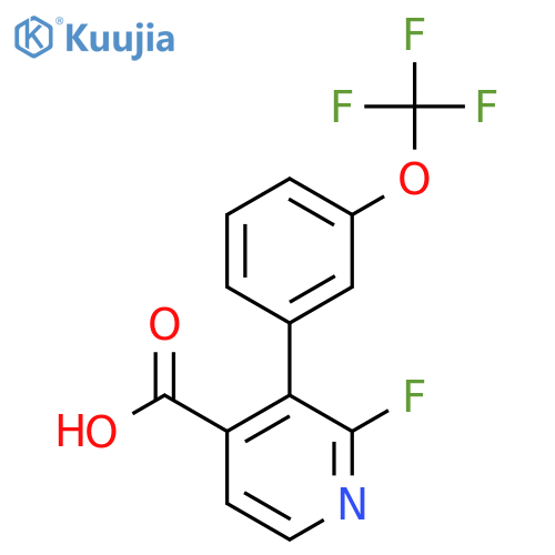 2-Fluoro-3-(3-(trifluoromethoxy)phenyl)isonicotinic acid structure