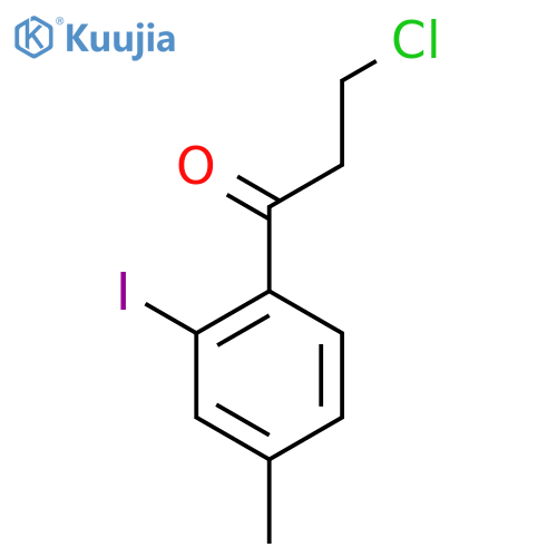 3-Chloro-2'-iodo-4'-methylpropiophenone structure