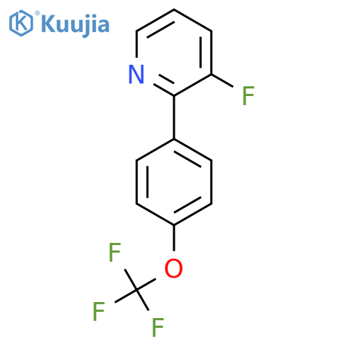 3-Fluoro-2-(4-(trifluoromethoxy)phenyl)pyridine structure