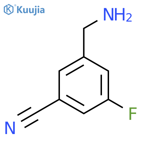 3-(aminomethyl)-5-fluoro-benzonitrile structure