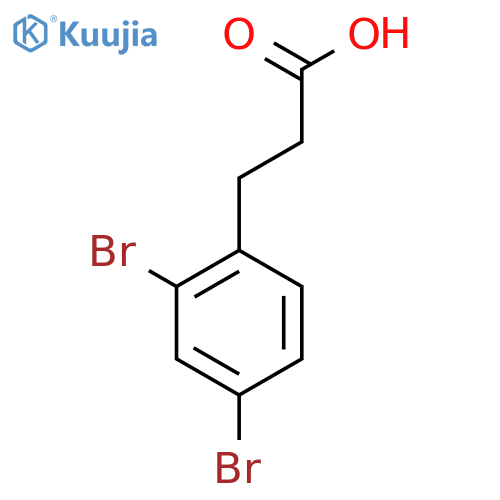 3-(2,4-Dibromophenyl)propanoic acid structure