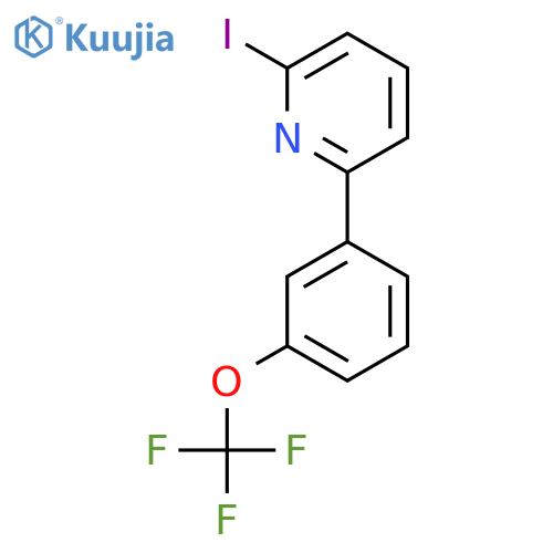 2-Iodo-6-(3-(trifluoromethoxy)phenyl)pyridine structure