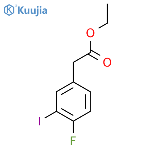 Ethyl 4-fluoro-3-iodophenylacetate structure