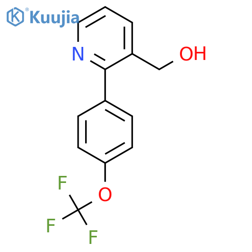 2-(4-(Trifluoromethoxy)phenyl)pyridine-3-methanol structure