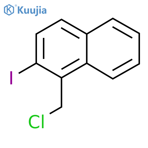 1-(Chloromethyl)-2-iodonaphthalene structure