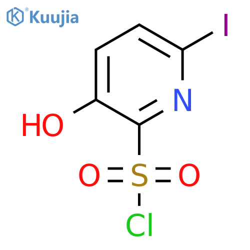 6-Iodo-3-hydroxypyridine-2-sulfonyl chloride structure