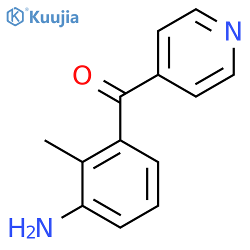 4-(3-Amino-2-methylbenzoyl)pyridine structure