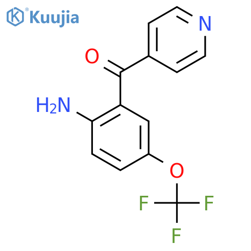 4-(2-Amino-5-(trifluoromethoxy)benzoyl)pyridine structure