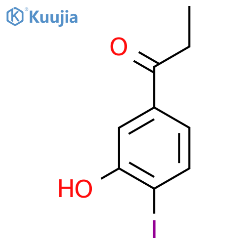 3'-Hydroxy-4'-iodopropiophenone structure