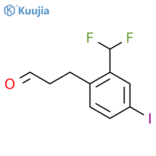3-(2'-(Difluoromethyl)-4'-iodophenyl)propionaldehyde structure