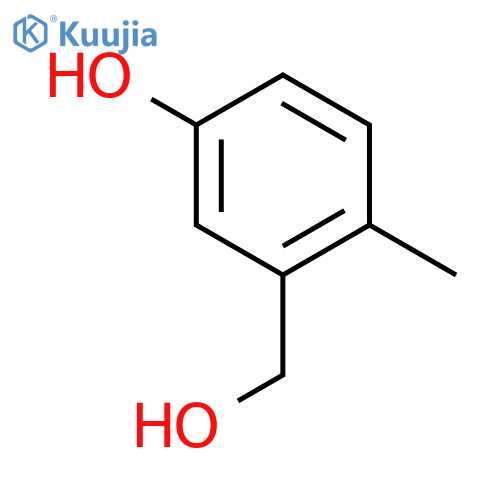 3-(Hydroxymethyl)-4-methylphenol structure