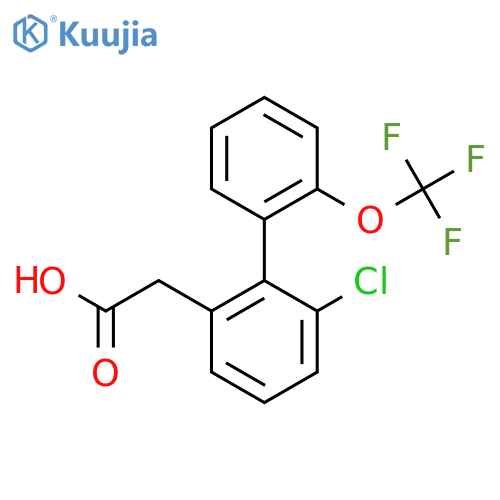 6-Chloro-2'-(trifluoromethoxy)biphenyl-2-acetic acid structure