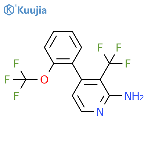 2-Amino-4-(2-(trifluoromethoxy)phenyl)-3-(trifluoromethyl)pyridine structure
