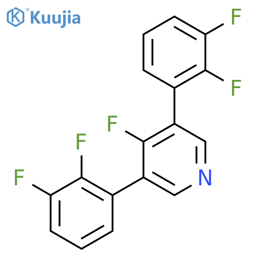 3,5-Bis(2,3-difluorophenyl)-4-fluoropyridine structure