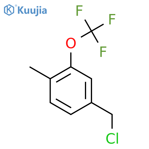 4-Methyl-3-(trifluoromethoxy)benzyl chloride structure