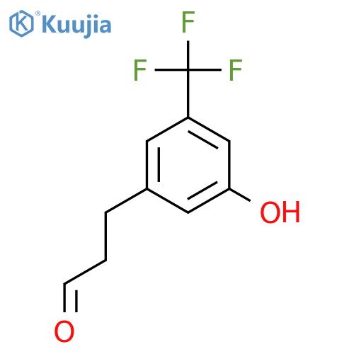 3-(3'-Hydroxy-5'-(trifluoromethyl)phenyl)propionaldehyde structure
