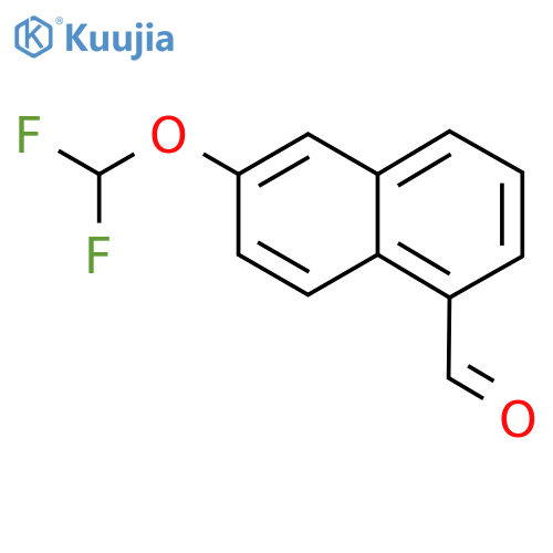 2-(Difluoromethoxy)naphthalene-5-carboxaldehyde structure