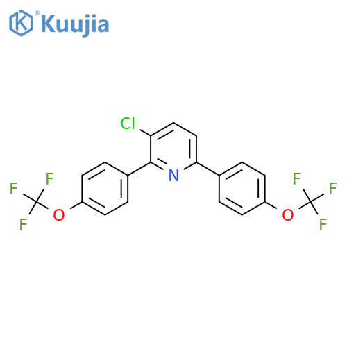 2,6-Bis(4-(trifluoromethoxy)phenyl)-3-chloropyridine structure