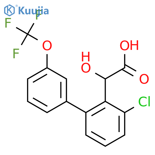 (3-Chloro-3'-(trifluoromethoxy)biphenyl-2-yl)-hydroxyacetic acid structure