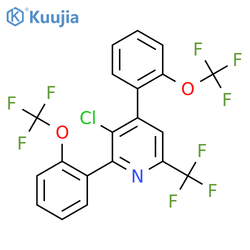 2,4-Bis(2-(trifluoromethoxy)phenyl)-3-chloro-6-(trifluoromethyl)pyridine structure
