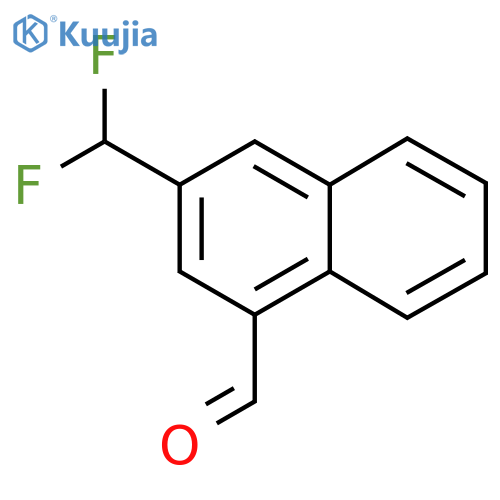 2-(Difluoromethyl)naphthalene-4-carboxaldehyde structure