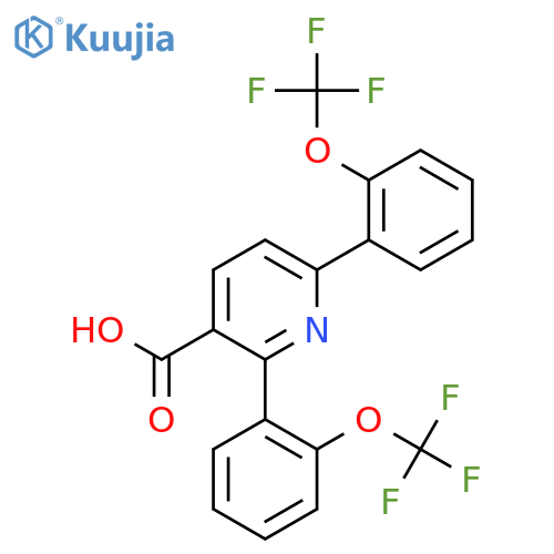 2,6-Bis(2-(trifluoromethoxy)phenyl)nicotinic acid structure