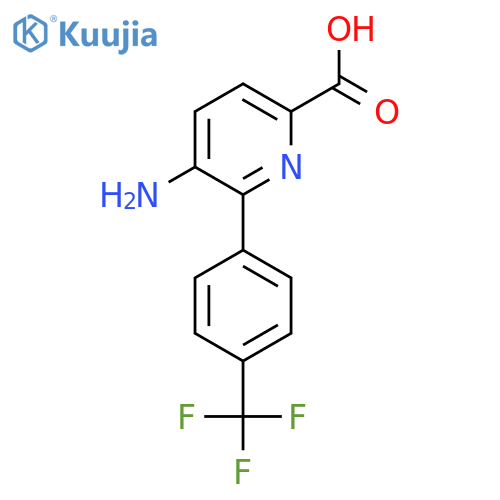 5-Amino-6-(4-(trifluoromethyl)phenyl)picolinic acid structure