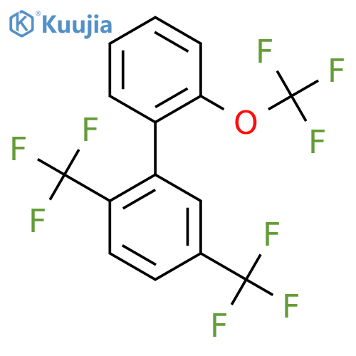 2,5-Bis(trifluoromethyl)-2'-(trifluoromethoxy)biphenyl structure