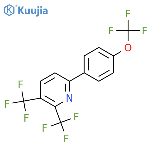 2,3-Bis(trifluoromethyl)-6-(4-(trifluoromethoxy)phenyl)pyridine structure