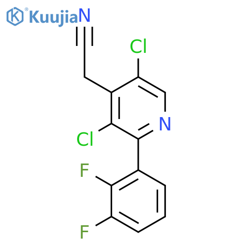 3,5-Dichloro-2-(2,3-difluorophenyl)pyridine-4-acetonitrile structure