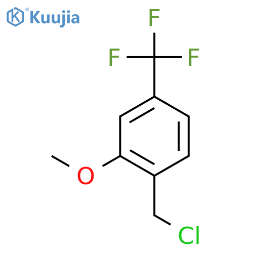 2-Methoxy-4-(trifluoromethyl)benzyl chloride structure
