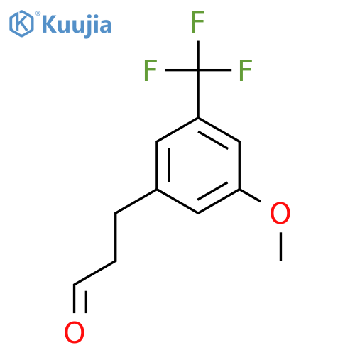 3-(3'-Methoxy-5'-(trifluoromethyl)phenyl)propionaldehyde structure