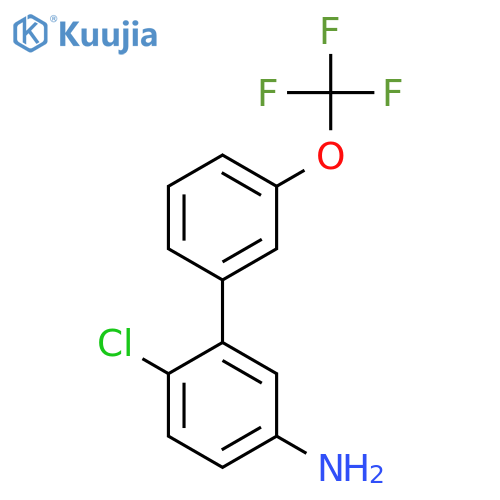 3-Amino-6-chloro-3'-(trifluoromethoxy)biphenyl structure