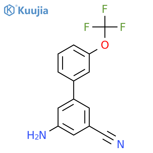 5-Amino-3-cyano-3'-(trifluoromethoxy)biphenyl structure