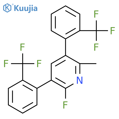 3,5-Bis(2-(trifluoromethyl)phenyl)-2-fluoro-6-methylpyridine structure