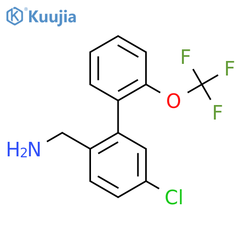 C-(5-Chloro-2'-(trifluoromethoxy)biphenyl-2-yl)-methylamine structure