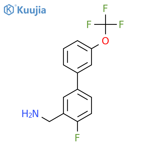 C-(4-Fluoro-3'-(trifluoromethoxy)biphenyl-3-yl)-methylamine structure