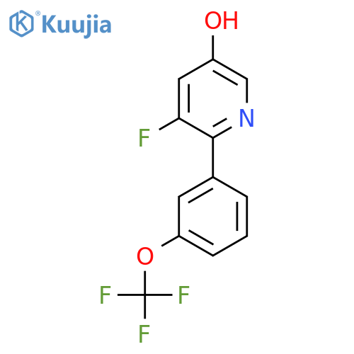 3-Fluoro-5-hydroxy-2-(3-(trifluoromethoxy)phenyl)pyridine structure