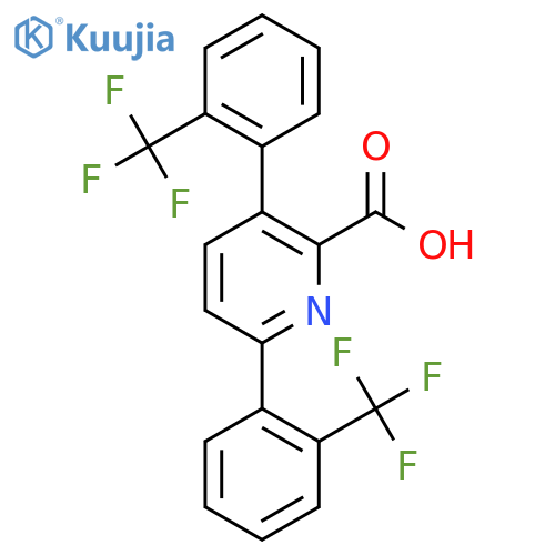 3,6-Bis(2-(trifluoromethyl)phenyl)picolinic acid structure