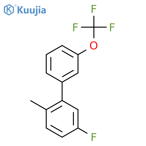 5-Fluoro-2-methyl-3'-(trifluoromethoxy)biphenyl structure