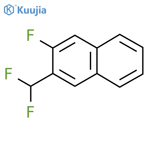 2-(Difluoromethyl)-3-fluoronaphthalene structure