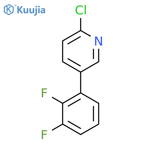 2-Chloro-5-(2,3-difluorophenyl)pyridine structure