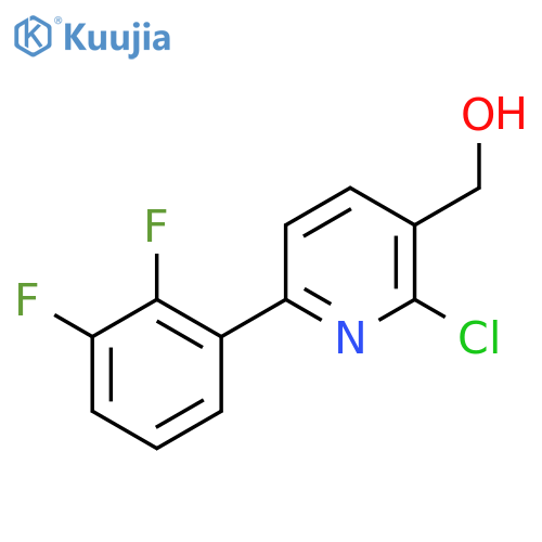 2-Chloro-6-(2,3-difluorophenyl)pyridine-3-methanol structure