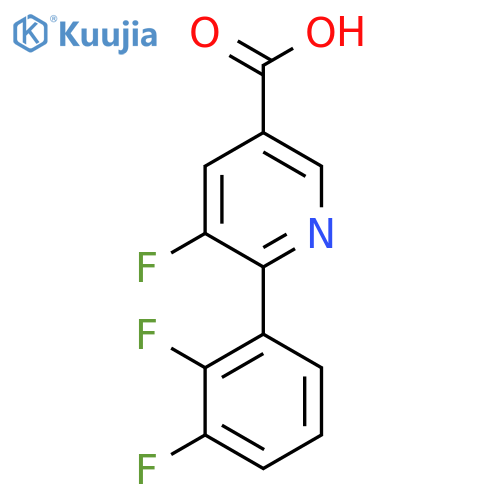 6-(2,3-Difluorophenyl)-5-fluoronicotinic acid structure