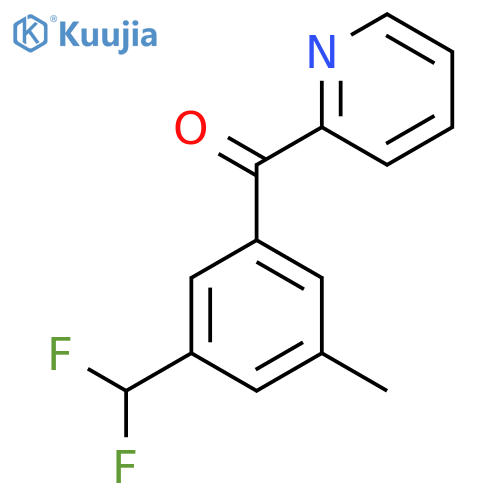 2-(3-(Difluoromethyl)-5-methylbenzoyl)pyridine structure