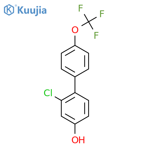 2-Chloro-4-hydroxy-4'-(trifluoromethoxy)biphenyl structure