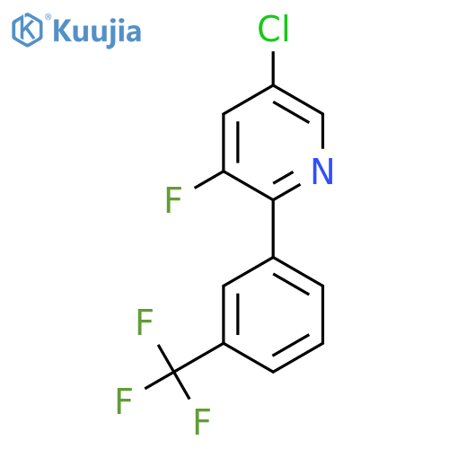 5-Chloro-3-fluoro-2-(3-(trifluoromethyl)phenyl)pyridine structure