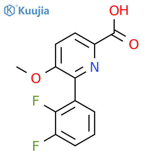 6-(2,3-Difluorophenyl)-5-methoxypicolinic acid structure